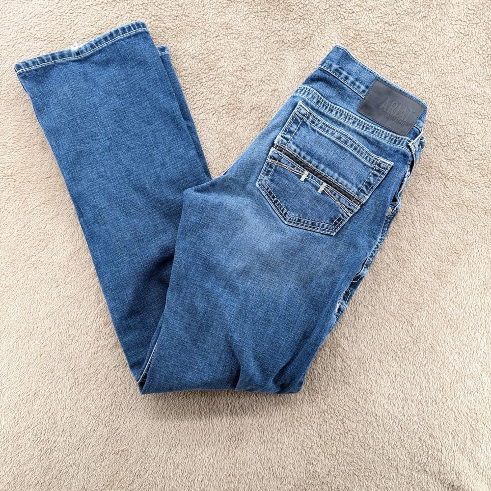 Ariat M7 Slim Fit Straight Leg Jeans Mens 32x34 Blue Denim Western Workwear